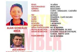 Las autoridades de Nuevo León buscan al menor quien desapareció el 10 de diciembre al parecer en compañía de su padre.