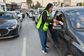 En esta ocasión, la actividad se realizó en el cruce de los bulevares José Musa de León y Moctezuma.