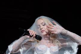 Proyecto. Madonna fue captada en Venecia durante la grabación de The Studio, marcando su regreso a la actuación en pantalla.