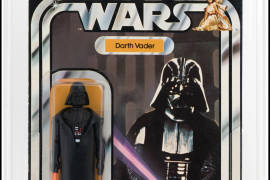 La rara figura de Darth Vader se destaca entre los juguetes Kenner Star Wars