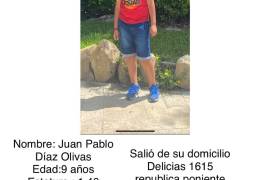 Desaparece niño de 9 años de la colonia República de Saltillo