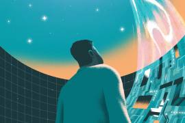 Ilustración que invita a reflexionar sobre la incertidumbre ante la inteligencia artificial.