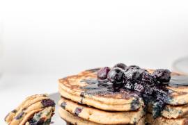 Delicia. Los blueberry pancakes son la propuesta dulce para cerrar este menú semanal.