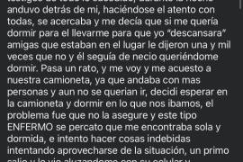 La joven mujer afirma que el hombre al que acusa, incluso intentó extorsionarla.