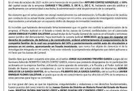 A la Opinión pública