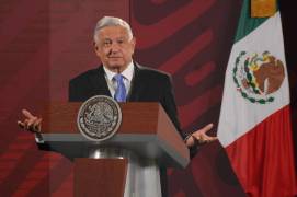 Andrés Manuel López Obrador, presidente de México, encabeza la conferencia mañanera de este jueves en Palacio Nacional