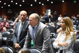 Theo Kalionchiz durante su intervención en el debate sobre la reforma para extinguir organismos autónomos.