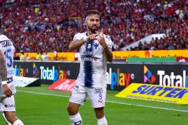Diego Rossi anotó su primer gol con Monterrey y abrió el marcador ante Atlas en el Estadio Jalisco.
