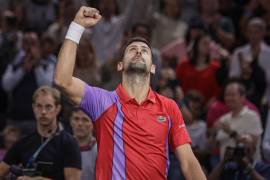Djokovic, sudando la gota gorda, se coló a la siguiente ronda del Masters 1000 de París.