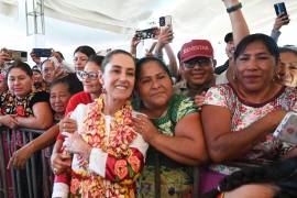 La presidenta mexicana Claudia Sheinbaum ha mantenido altos niveles de popularidad durante su mandato.