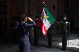 Claudia Sheinbaum, presidenta de México, encabezó el 153 Aniversario Luctuoso de Benito Juárez, desde Palacio Nacional.