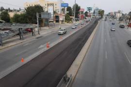 Los trabajos se concentran entre Montevideo y Bolivia, a la altura de la colonia Latinoamericana; el tránsito es desviado hacia carriles laterales para mantener el flujo vehicular.
