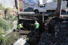 Se realizaron trabajos de limpieza en un tramo del arroyo La Tórtola, en la Zona Centro.