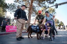 La Unidad Canina K9 convivió con niñas y niños durante la jornada.