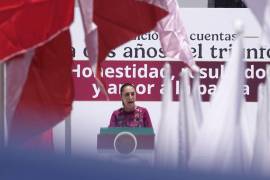 La presidenta de México, Claudia Sheinbaum Pardo, acudió al Monumento a la Revolución para encabezar un acto de rendición de cuentas