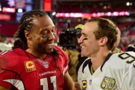 Drew Brees y Larry Fitzgerald aparecen entre los finalistas de primera elegibilidad rumbo al Salón de la Fama de la NFL, reconocimiento que podría consagrarlos como inmortales en su primer año de votación.