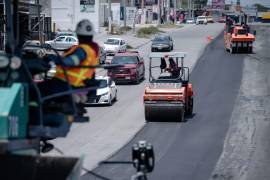 La intervención busca mejorar las condiciones de una de las principales vialidades del sector oriente de Saltillo.