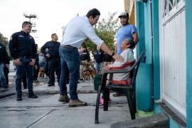 El alcalde Javier Díaz encabezó un operativo de seguridad en las colonias La Minita y El Tanquesito para reforzar la prevención del delito.