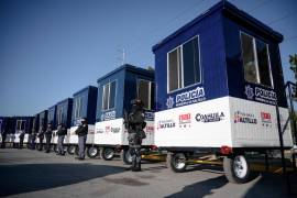 Parte del equipamiento adquirido incluye nuevas casetas de vigilancia y oficinas móviles, las cuales se instalan y reubican en puntos estratégicos de la ciudad.