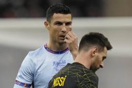 Cristiano Ronaldo y Lionel Messi tuvieron varios careos durante el accionar del partido.