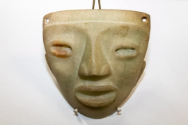 Máscara mesoamericana del periodo preclásico tardío (700-230 a.C)