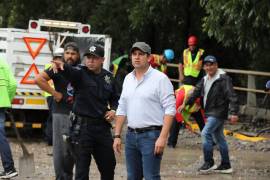 Javier Díaz supervisó personalmente las labores de limpieza y atención en las zonas más afectadas por las lluvias registradas en Saltillo.