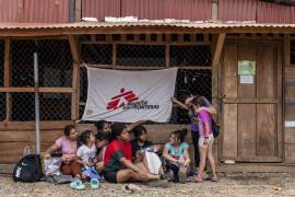 La oficina de Médicos Sin Fronteras en un campo de migrantes gestionado por el gobierno de Panamá ha estado cerrada desde marzo.