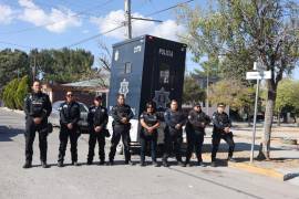 La caseta de vigilancia ofrece seguridad al sector de Lomas de Lourdes.