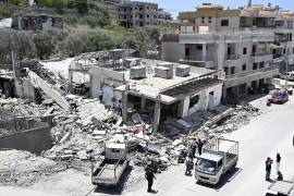 Un edificio destruido en la aldea de Al Shaabiyeh, en Líbano. Según el Ministerio de Salud libanés, hasta el 16 de junio, los ataques israelíes han causado la muerte de más de 3,800 personas y herido a más de 11,800.