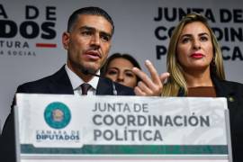 CIUDAD DE MÉXICO, 08OCTUBRE2026.- Omar García Harfuch, secretario de Seguridad y Protección Ciudadana, respondió a preguntas de los medios tras comparecer ante la Junta de Coordinación Política de la Cámara de Diputados con motivo del segundo informe de la presidenta Claudia Sheinbaum. FOTO: GALO CAÑAS/CUARTOSCURO.COM