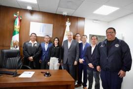 El alcalde José María Fraustro Siller encabezó la ceremonia de inauguración de los nuevos Juzgados Municipales.