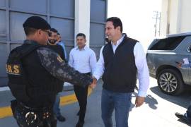 El alcalde Javier Díaz González encabezó la entrega de la rehabilitación del cuartel del Grupo de Reacción Sureste en Saltillo.