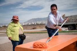La brigada realizó labores de mejora, limpieza y embellecimiento del espacio público.