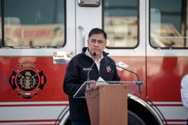 El director de Protección Civil y Bomberos de Saltillo, Francisco Martíne, informó sobre las gestiones para modernizar el parque vehicular.