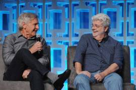 Harrison Ford y George Lucas celebran los 40 años de &quot;Star Wars&quot;