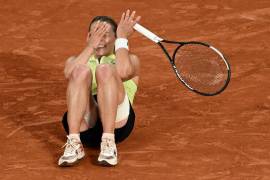 Antes de jugar el cuadro principal, Chwalinska tuvo que superar tres partidos de qualy; después ganó seis más para convertirse en la primera qualifier finalista de Roland Garros.
