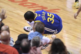 El momento exacto de la lesión de Kevin Durant (video)
