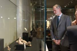 El Rey Felipe VI visita este lunes la exposición ‘La mitad del mundo. La mujer en el México indígena’ que se exhibe en el Museo Arqueológico Nacional (MAN), en Madrid.