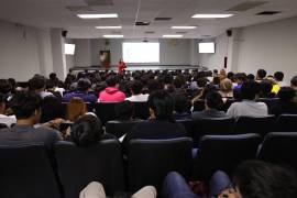 La primera conferencia sobre prevención del suicidio reunió a 250 estudiantes de la UTC y será replicada hasta alcanzar a los 4 mil 050 alumnos de la institución.