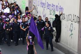 Algunos colectivos consideran que la presencia de policías modifica el carácter político de la protesta.