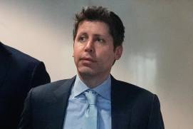 Sam Altman, CEO de OpenAI, llega al tribunal en Oakland, California, el 30 de abril del 2026.