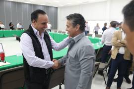 Manolo Jiménez habló de la problemática del partido a nivel nacional y sobre la seguridad en Coahuila.