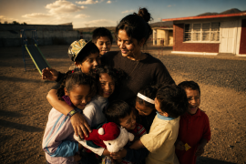 Ofe trabaja como instructora comunitaria del CONAFE en una comunidad rural de Parras.
