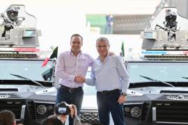Manolo Jiménez y Miguel Riquelme refuerzan coordinación en materia de seguridad.