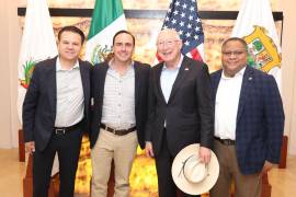 En la reunión también estuvo presente Roger Rigaud, Cónsul General de los Estados Unidos en Monterrey.