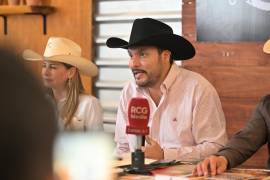 Carlos Villarreal Pérez, alcalde de Monclova, en conferencia de prensa.