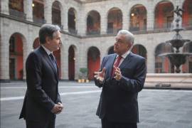 Andrés Manuel López Obrador, presidente de México, recibió al secretario de Estado de los Estados Unidos, Antony Blinken, en Palacio Nacional. Cuartoscuro/Presidencia