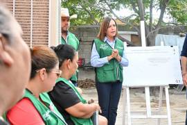 La alcaldesa Sara Irma Pérez Cantú puso en marcha los trabajos de renovación de la red de agua potable.