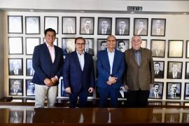 De derecha a izquierda, Melchor Sánchez, Mario Dávila, Gerardo García y Armando Castro, todos han gobernado Monclova.