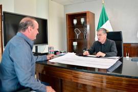 Miguel Ángel Riquelme sostuvo una reunión de trabajo con autoridades estatales para revisar obras estratégicas.